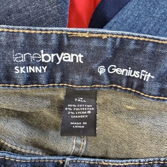 Lane Bryant genius fit skinny Jean's blue 18 long - Picture 3 of 8